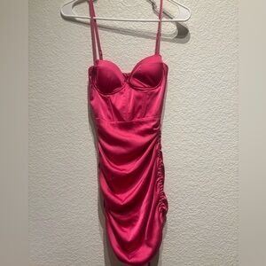 Oh Polly Hot Pink Mini Dress